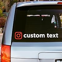 Window Decals, Durable Personalized Name Labels & Tags - Instagram Design