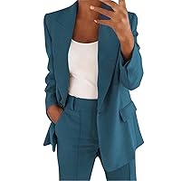 Womens Blazer for Work 2023 Trendy Single Button Coat Business Casual Slim Fit Jackets Elegant Formal Ladies Blazers