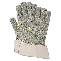 MAGID R3690TD Cut Master Machine Knit Terrycloth Gloves, Made with DuPont Kevlar 3000, 9, Gray, Men's (Fits Large) (Pack of 12)