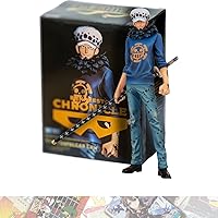 The Trafalgar Law: 26cm Chronicle Master Stars Piece Statue Figurine Bundled with 1 A.C.G. Compatible Theme Trading Card (18397)