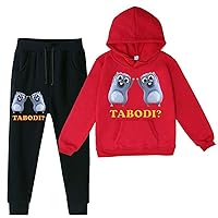 Soft Grizzy and The Lemmings Hoody Set Kids Winter Warm Tracksuit-Boys Girls Fleece Hoodie+Comfy Pants for Daily Wear