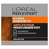 L'Oréal Men Expert Hydra Energetic Intensive 24hr Hydration Daily Moisturiser Face Cream Men 50 Ml