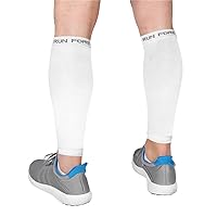 Run Forever Calf Compression Sleeves for Men and Women - Leg Compression Sleeve - Footless Compression Socks for Runners, Shin Splints, Varicose Vein & Calf Pain Relief