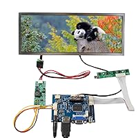 VSDISPLAY 10.3 Inch Portable LCD Screen IPS 1920x720 Monitor for DIY Laptop Secondary/Automotive Display,Supports HD-MI VGA AV Video Input