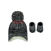 First Steps Baby Boys' 2-Piece Hat & Booties Set
