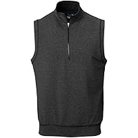 Men's Heather 1/4 Zip Golf Vest
