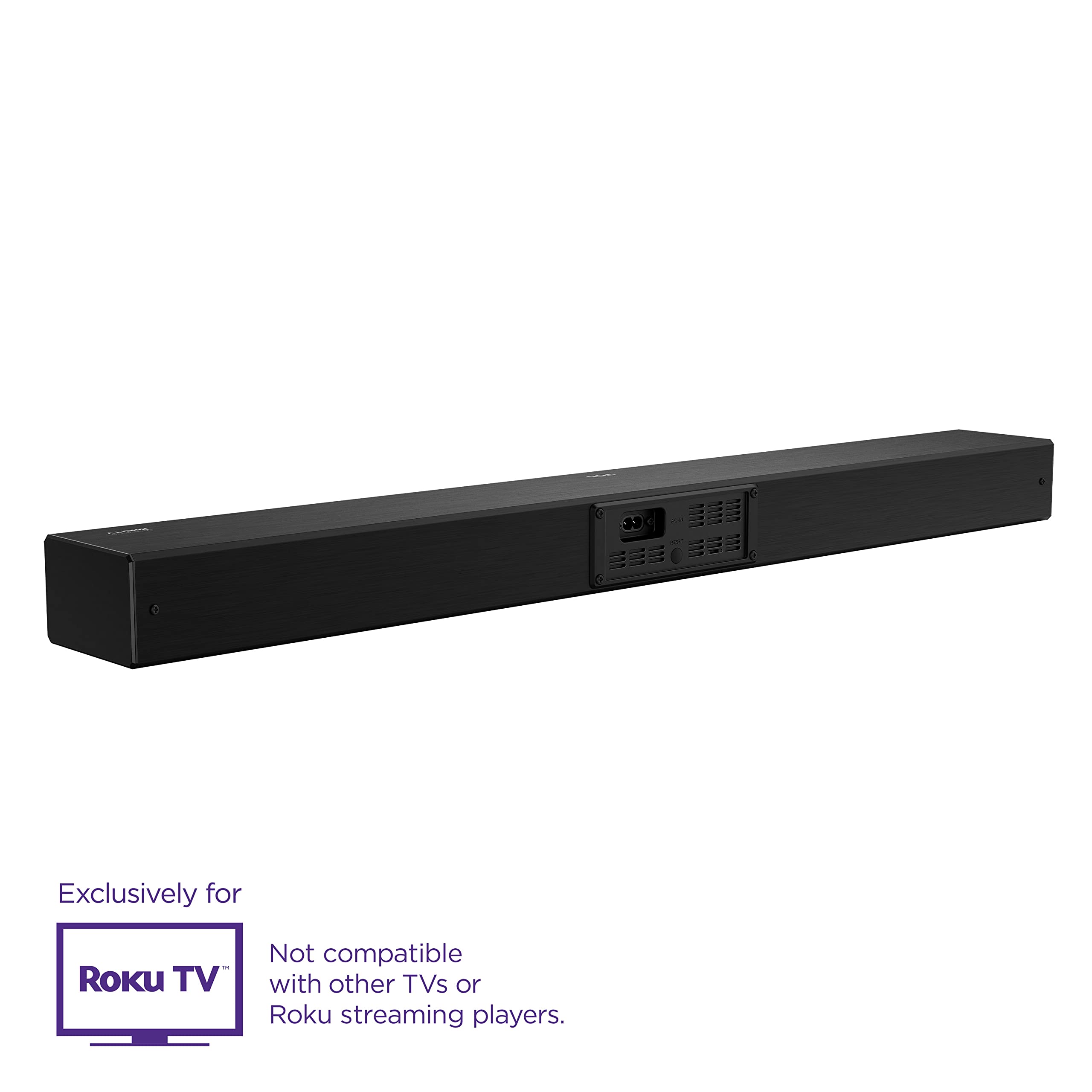 TCL Alto R1 Wireless 2.0 Channel Sound Bar for Roku TV, Bluetooth,Wifi TSR1-NA 31.5-inch, Black