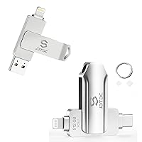 2 in 1 Photo Storage Stick for iPhone iPad Memory External Storage for iPhone Thumb Drive iPhone Lightning USB Flash Drive