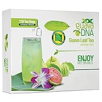 GuavaDNA Guava Leaf Tea Individually Wrapped Teabags by MATCHA DNA | 100% Pure Guava Leaves, Nothing Else Added (120 Teabags)