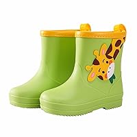 Giraffe Cartoon Character Rain Shoes Children's Rain Shoes Boys And Girls Water Shoes Baby Rain Toddler Tan Boots Girls