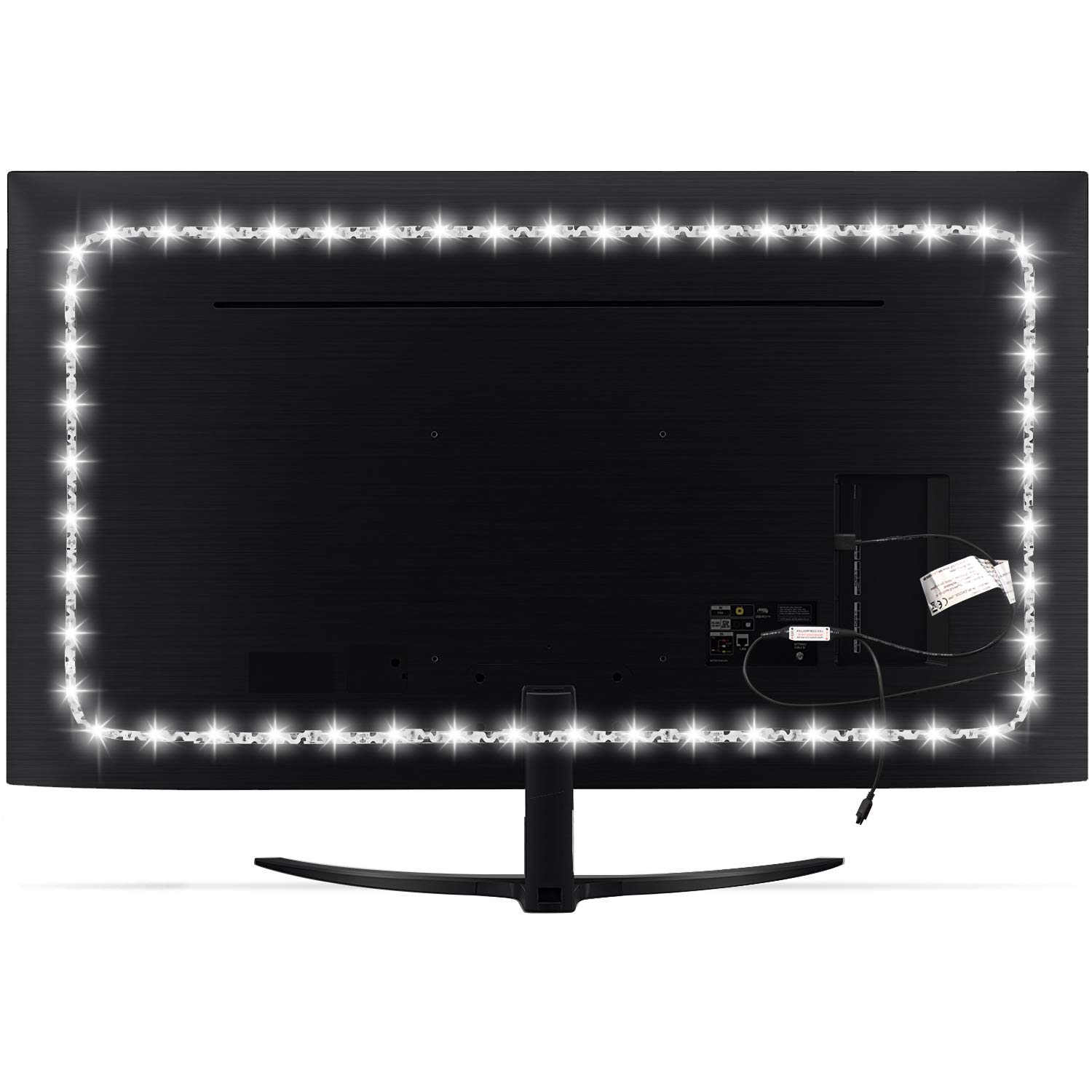 Mua TV Light Background Lighting USB Led Mood Backlighting for Monitor  HDTV, Dimmable True White Lights, Eye Strain Reduce, 32 to 60 Inches TV  (Strong Adhesive, IR Remote, S Shape Led Strip)