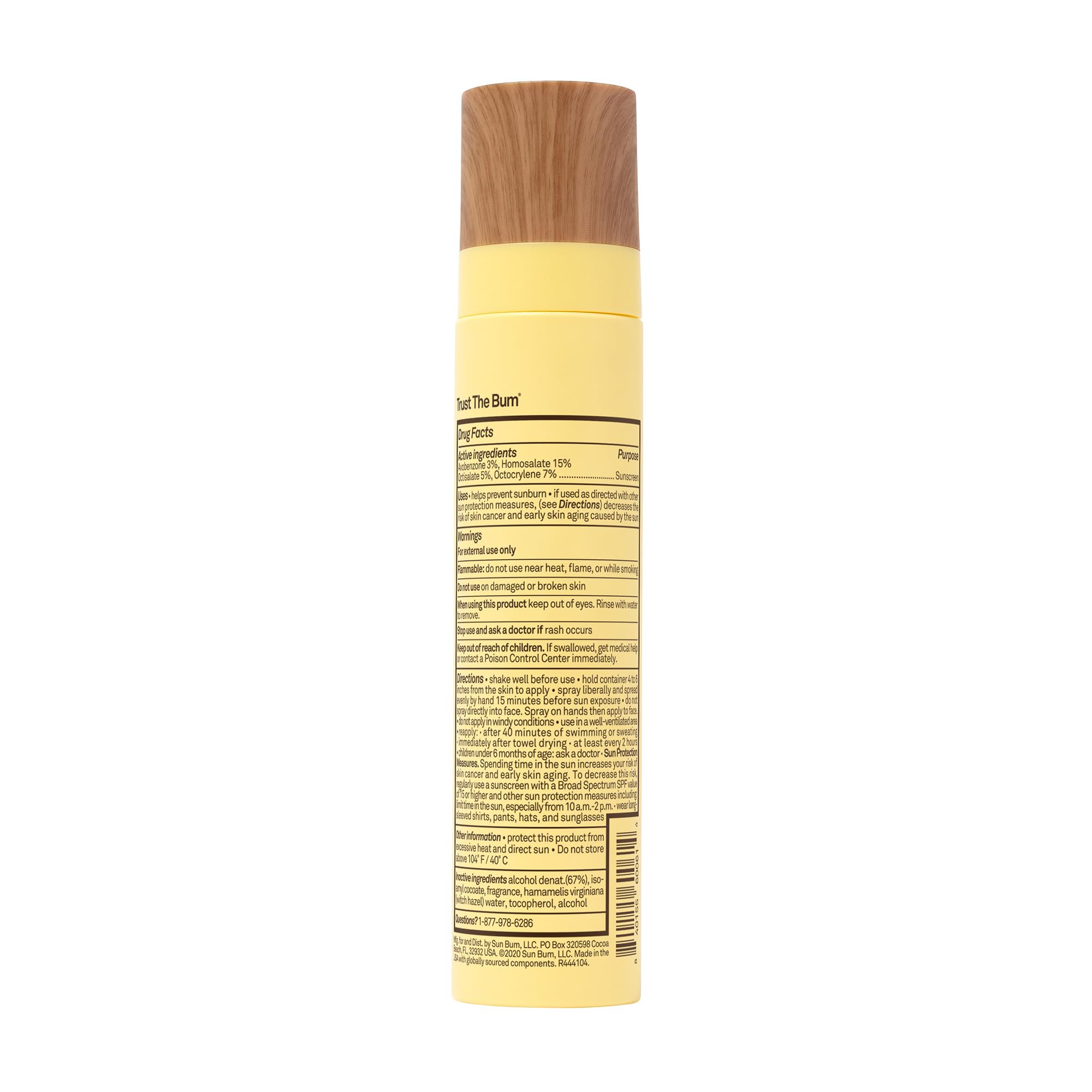 Sun Bum Original SPF 45 Sunscreen Face Mist | Vegan and Hawaii 104 Reef Act Compliant (Octinoxate & Oxybenzone Free) Broad Spectrum Moisturizing UVA/UVB Sunscreen with Witch Hazel | 3.4 oz