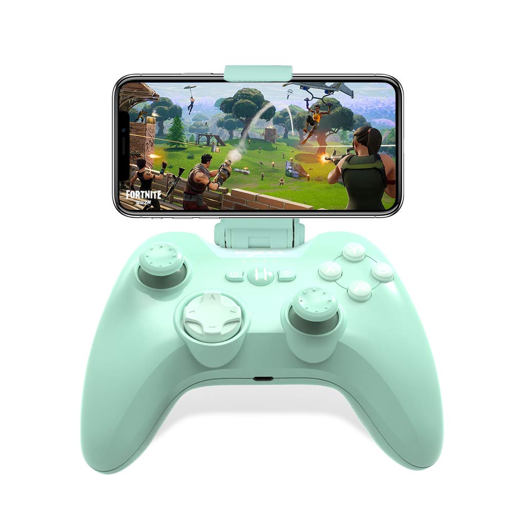 PXN Mfi Game Controller for IPhone Speedy(6603) IOS Gaming Controllers for Call of Duty Gamepad with Phone Clip for Apple TV, Ipad, IPhone (Green)