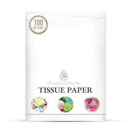 Basic Solid White Bulk Tissue Paper 15