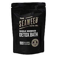 Whole Seaweed Detox Bath, Natural Organic Bladderwrack Seaweed, Non-GMO Verified, Vegan, 2.5 oz.