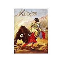 Posters Matador Wall Art Spanish Bullfighting Enthusiasts Decorated with Vintage Posters Canvas Painting Posters And Prints Wall Art Pictures for Living Room Bedroom Decor 24x32inch(60x80cm) Frame-st