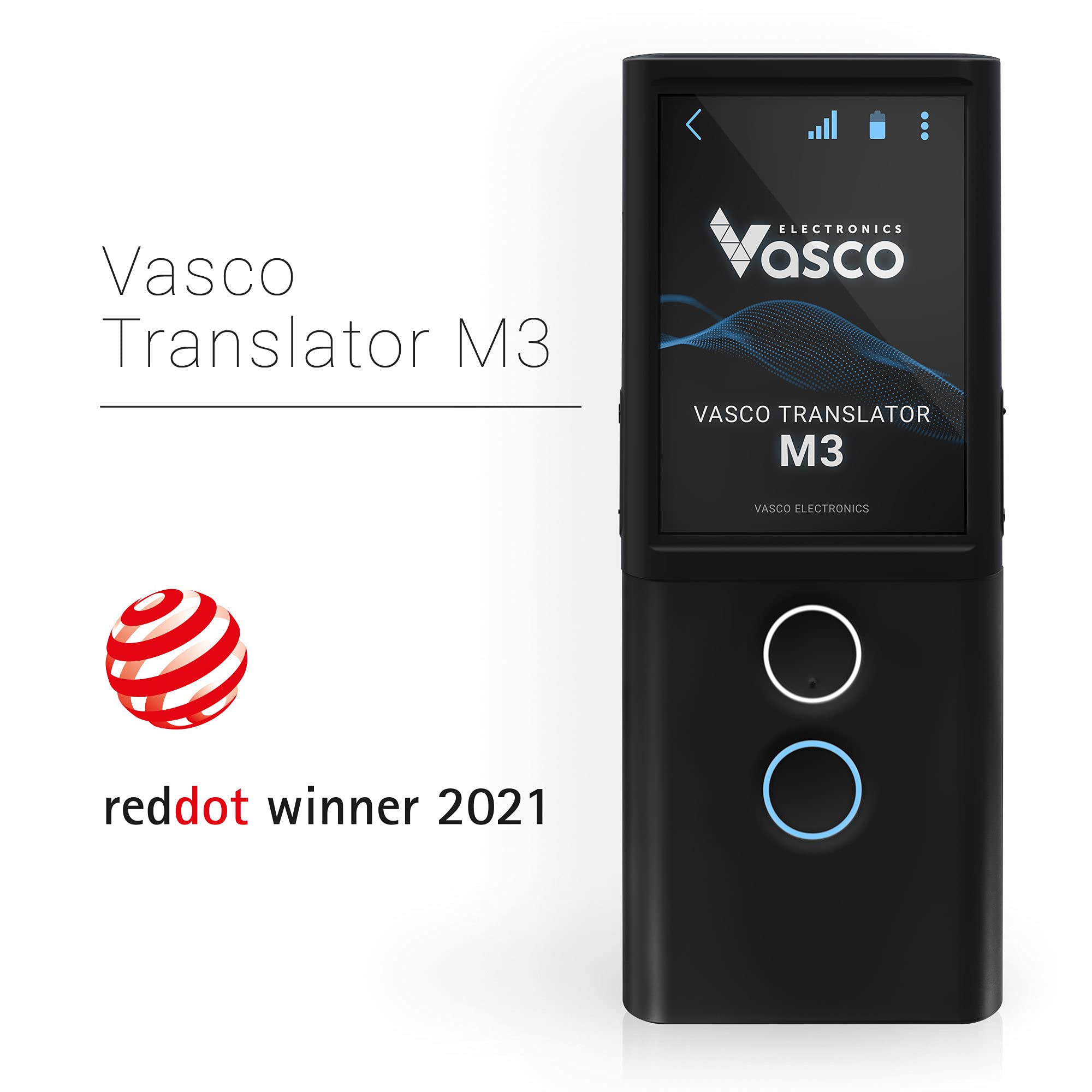 Vasco M3 Language Translator Device | The Only Translator with Free and Unlimited Internet in 200 Countries | Photo Translation | European Brand