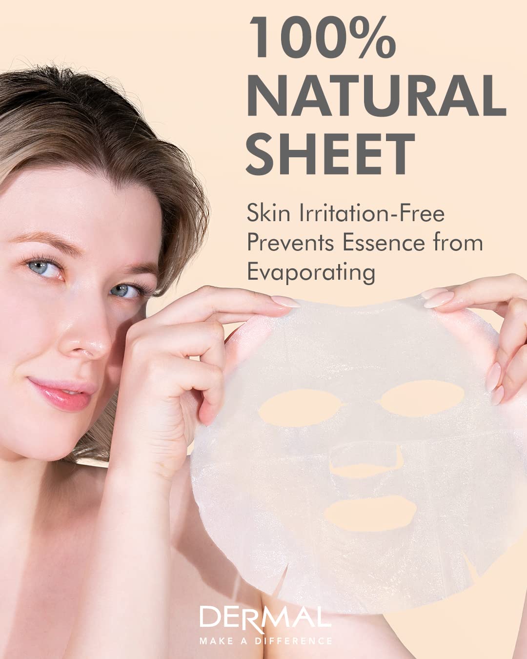 DERMAL 39 + 24 Combo Pack Collagen Essence Full Face Facial Mask Sheet