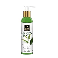 Good Vibes Green Tea Face Wash | Anti Acne Deep Cleansing Antioxidants Rich Facial Cleanser For All Skin Types | Natural, No Parabens & Mineral Oil (120 ml/4.06 Fl Oz)