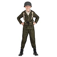 Kid's Deluxe WW2 Soldier Costume - S