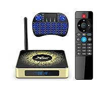 X96 X10 8K Ultra HD Android TV Box Android 11.0 Amlogic S928X LPDDR4 8GB RAM 64GB ROM WiFi6 1000M BT5.2 USB3.0 Support AV1 8K 60fps H.265 HDR Set Top tv Box with i8 Keyboard