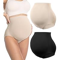HOFISH Women’s Maternity Underwear High Waist Supportive & Seamless Pregnancy Shapewear Over Bump