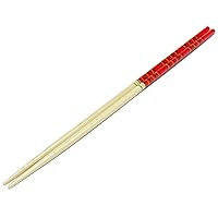 Manyo Green Chopsticks, Red, 13.0 inches (33 cm)