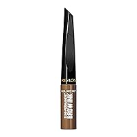 Revlon ColorStay 5-in-1 Semi-Permanent Brow Ink with Spoolie Brush, Waterproof, Transfer-proof, Smudge-proof, Easy to Remove Eyebrow Makeup, 352 Soft Brown Ink, 0.09 fl oz.