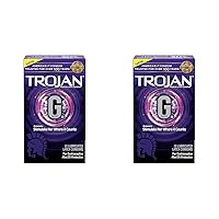 Trojan G. Spot Premium Lubricated Condoms - 10 Count (Pack of 2)