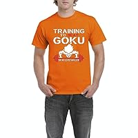 Training to Beat Goku Or at Least Krillin Train Insaiyan Couples Gifts Men's T-Shirt Tee XXX-Large Orange