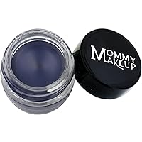 Mommy Makeup Waterproof Gel Eyeliner Pot in Blue Angel (Classic Navy Blue) | Long Wear Cream Eye Liner | Stay Put Semi-Permanent Gel Eyeliner