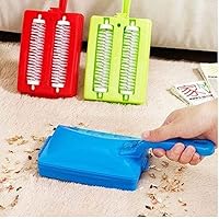 Carpet Double Brush Handheld Sweepe Table Dust Brush Dirt Crumb Collector Cleaner Roller Tools Random Color