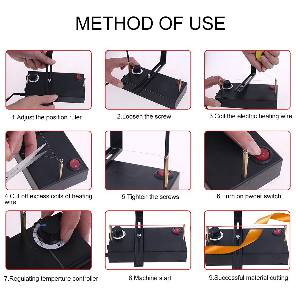 Ankexin Professioanl 1 Set Hot Ribbon Cutter Machine DIY Rope Band Craft DIY Manual Cut Tool Household Ribbon Cutter Durable