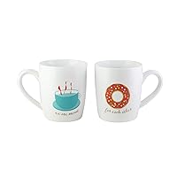 American Atelier Meant for Each Other Coffee Mug Set, 3.6x2.5x4, Multi