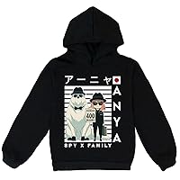 Cartoon Spy x Family Graphic Sweat Hooded Tops Boys Girls Cotton Hoodie with Hood-Kids Casual Hoodie for Daily Wear