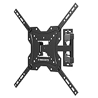 Full Motion TV Wall Mount for Most 17-55 inch Flat Screen TVs & Monitors with Swive,Extension and Tilt TV Mount can Hold Up to 66 lbs and Max VESA of 400x400mm