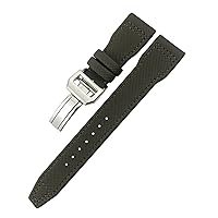 For IWC Le Petit Prince Big Pilot TOP GUN IW3777 Black Sport Fiber Canvas Watch Strap 20mm 21mm 22mm Nylon Leather Watchband