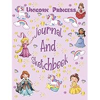 Unicorn Princess Draw And Write Story Journal And Sketchbook: K-2 Primary Composition Size With Primary Writing Lines and Color and Draw Pages, ... and Kindergarten Ages 4-8 (US Edition))