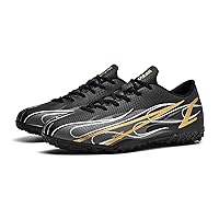 Mens Soccer Shoes Football Cleats Athletic High-Top Breathable Soccer Boots Spikes Anti-Slip Outdoor Indoor Training Turf Football Sneaker