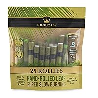 King Palms Rollie Size Cones Organic Black 25 Count (Pack of 1)