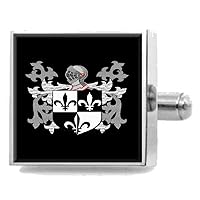 Nelson England Family Crest Surname Coat Of Arms Cufflinks Personalised Case