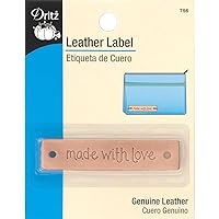 Dritz 756 Rectangle Leather Label, 