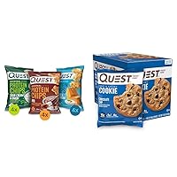 Protein Chips Variety Pack & Chocolate Chip Protein Cookie; Keto Friendly; High Protein; Low Carb; 12 Count