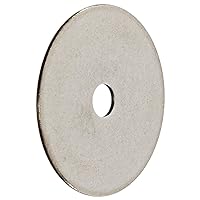 Small Parts 18-8 Stainless Steel Flat Washer, Plain Finish, 1/2