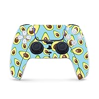 MightySkins Gaming Skin for PS5 / Playstation 5 Controller - Blue Avocados | Protective Viny wrap | Easy to Apply and Change Style | Made in The USA