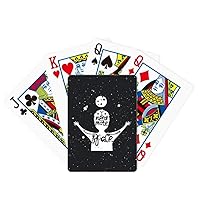 More Space Black White Quote Poker Playing Magic Card Fun Board Game