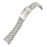 RAYESS 21mm 904L Solid Stainless Steel Watch Band Fit For Rolex Strap 41mm Oyster Perpetual Datejust Silver Luxury Brand Watchbands