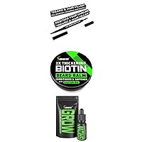 BBS Beard & Hair Filler Pen, 2X Thickening Biotin Beard Balm and GROW Maximum XXL Hair & Beard Growth Oil For Men
