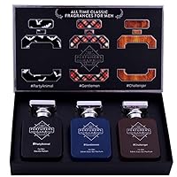 Perfumer's Club All Time Classic Fragrances for Men Gift Set of 3 (Party Animal + Gentleman + Challanger) Upto 24 hrs lasting (Eau De Parfum)
