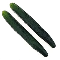 2pcs Soft PU Artificial Cucumber Fake Vegetable Decoration Lifelike Home Kitchen House Table Show